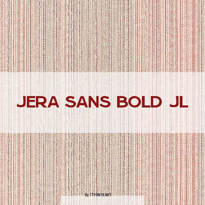 Jera Sans Bold JL example